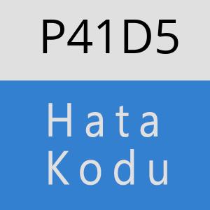 P41D5 hatasi