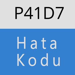 P41D7 hatasi