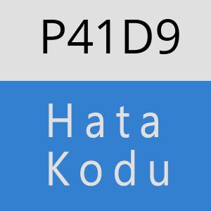 P41D9 hatasi