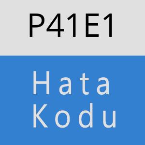 P41E1 hatasi