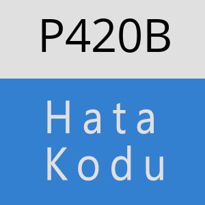 P420B hatasi