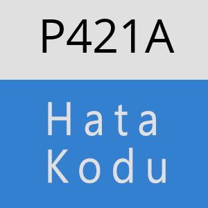 P421A hatasi