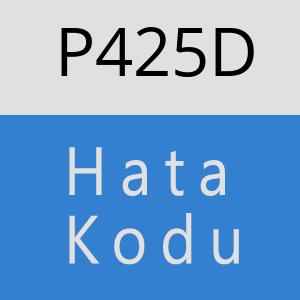 P425D hatasi