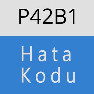 P42B1 hatasi