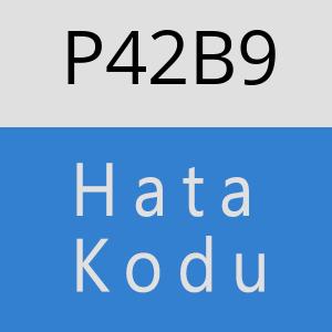 P42B9 hatasi