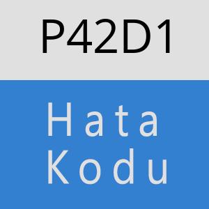 P42D1 hatasi