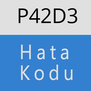 P42D3 hatasi