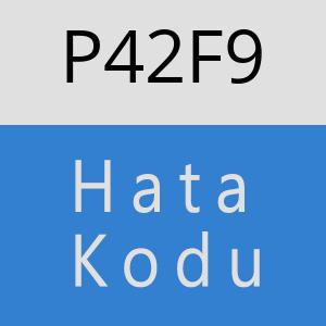 P42F9 hatasi