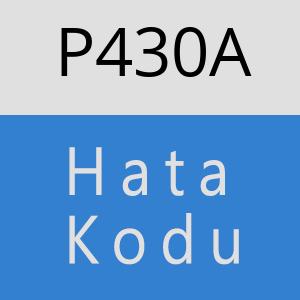 P430A hatasi