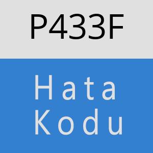 P433F hatasi