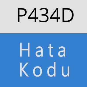 P434D hatasi