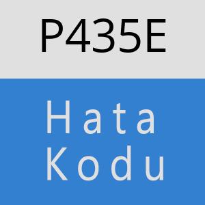 P435E hatasi