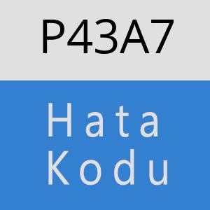 P43A7 hatasi