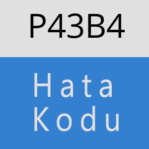 P43B4 hatasi
