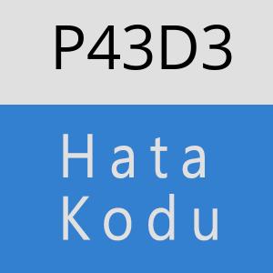 P43D3 hatasi