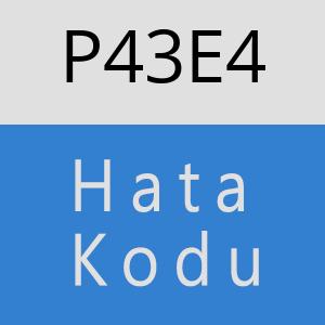 P43E4 hatasi