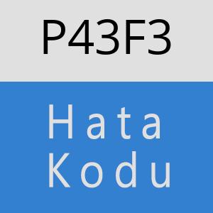 P43F3 hatasi