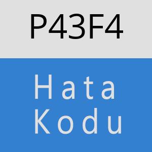 P43F4 hatasi