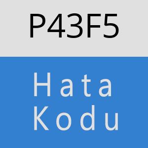 P43F5 hatasi