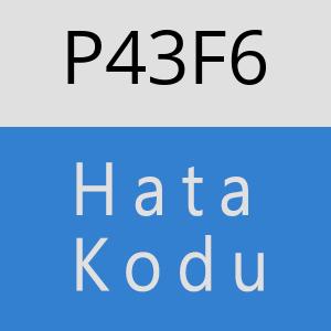 P43F6 hatasi