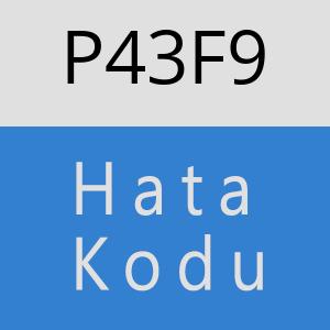 P43F9 hatasi