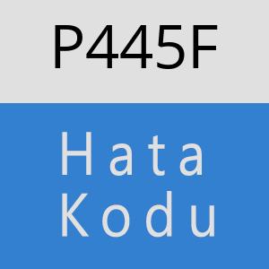 P445F hatasi