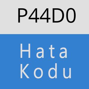 P44D0 hatasi