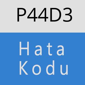 P44D3 hatasi