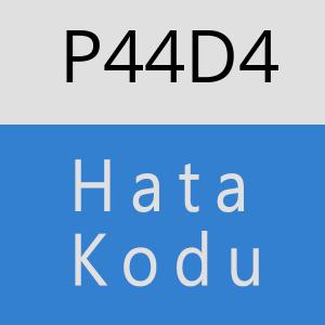 P44D4 hatasi