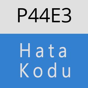 P44E3 hatasi