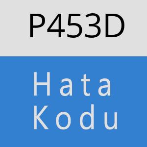 P453D hatasi