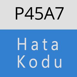 P45A7 hatasi