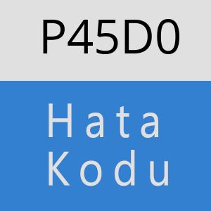 P45D0 hatasi