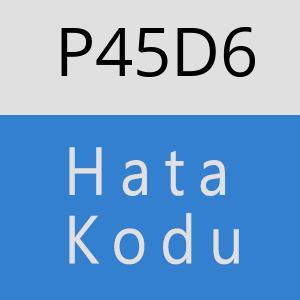 P45D6 hatasi