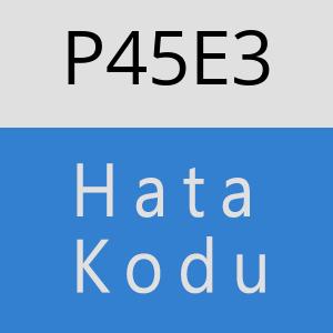 P45E3 hatasi