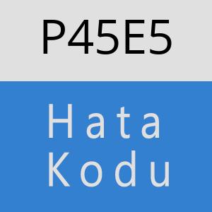 P45E5 hatasi