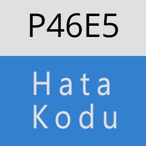 P46E5 hatasi