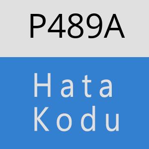 P489A hatasi