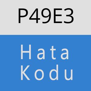 P49E3 hatasi