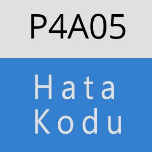 P4A05 hatasi