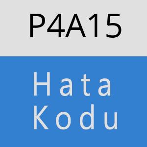 P4A15 hatasi