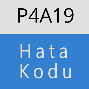 P4A19 hatasi