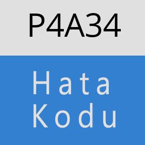 P4A34 hatasi