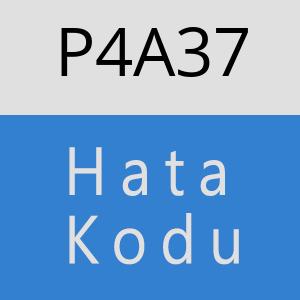 P4A37 hatasi