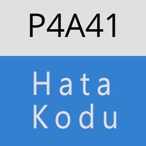 P4A41 hatasi