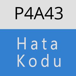 P4A43 hatasi