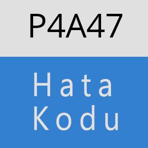 P4A47 hatasi