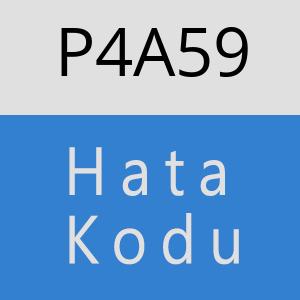 P4A59 hatasi