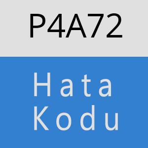 P4A72 hatasi