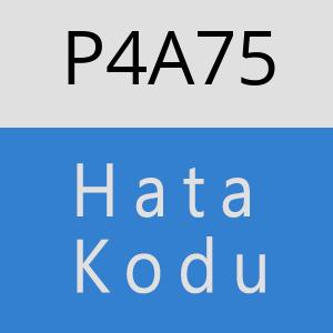 P4A75 hatasi